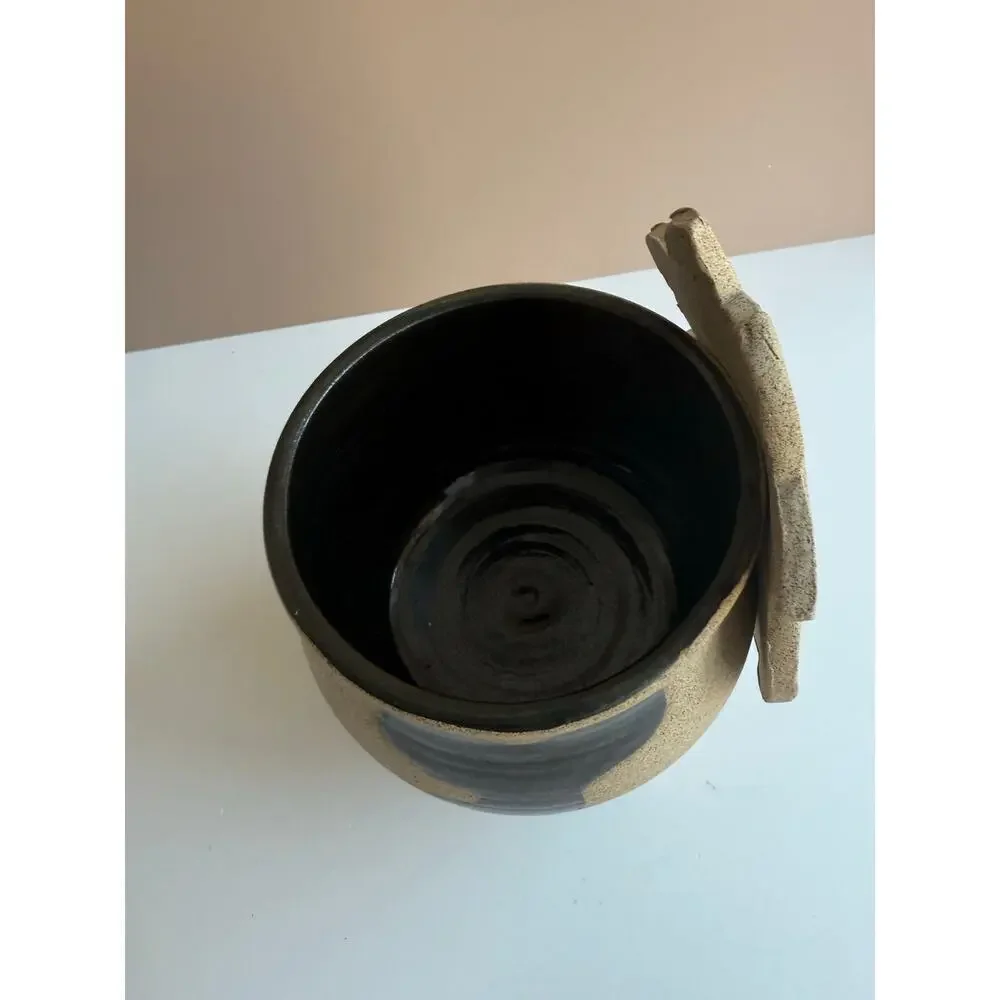 Handmade Pottery Cow Planter | Signed Mara Cute Animal Decor Ceramic Plant Pot